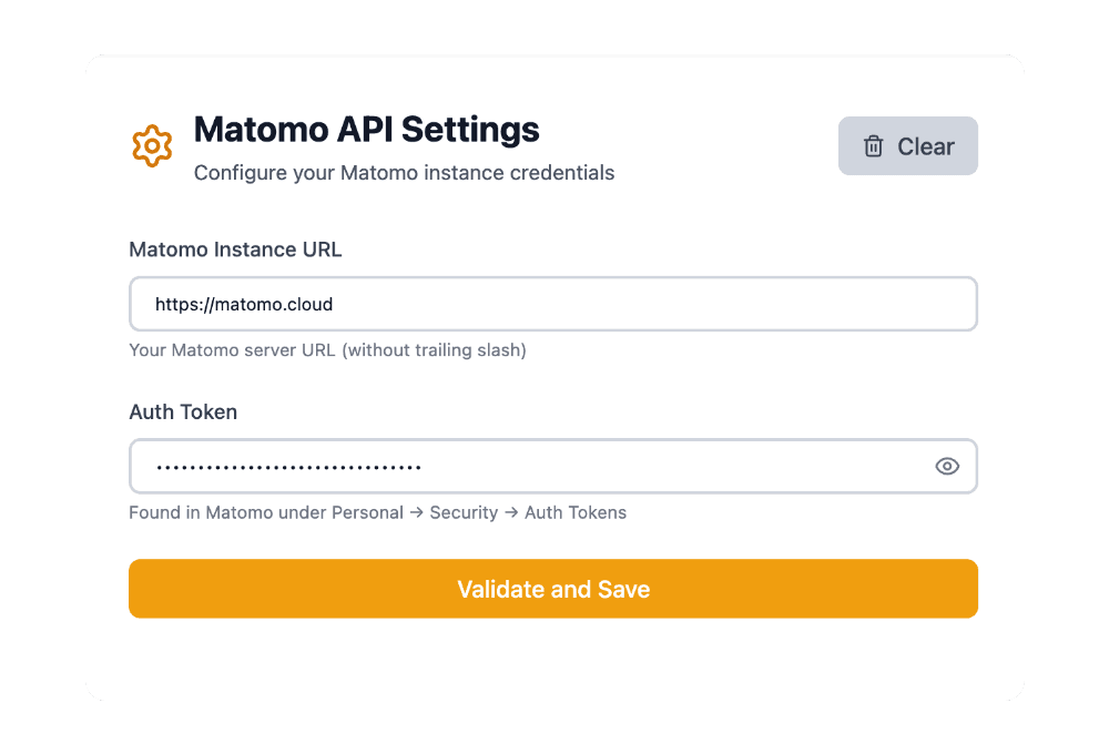Provide API Credentials