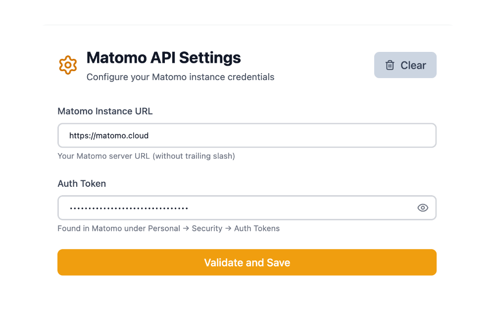 Provide API Credentials